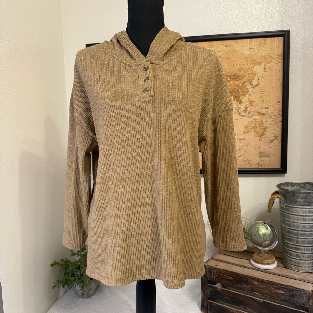 Old Navy Oversized Rib Knit Hoodie Size Petite Small